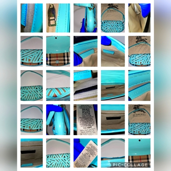 Authentic Burberry Limited Edition Stitch 3 in 1 Shoulder, Clutch, Crossbody EUC - Picture 14 of 16